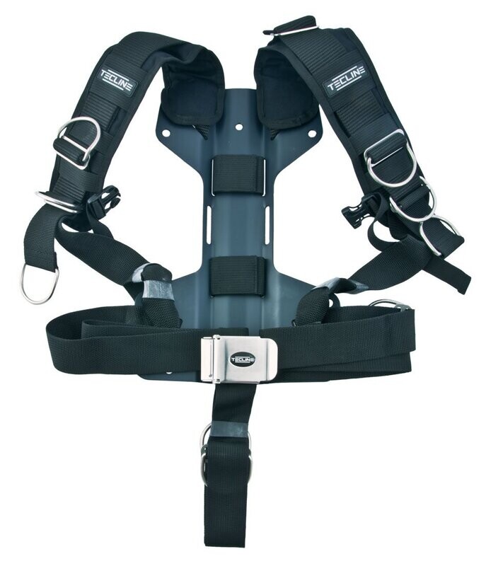 Harness Tecline Komfort (einstellbar) mit H-förmiger 3 mm Aluminium-Backplate