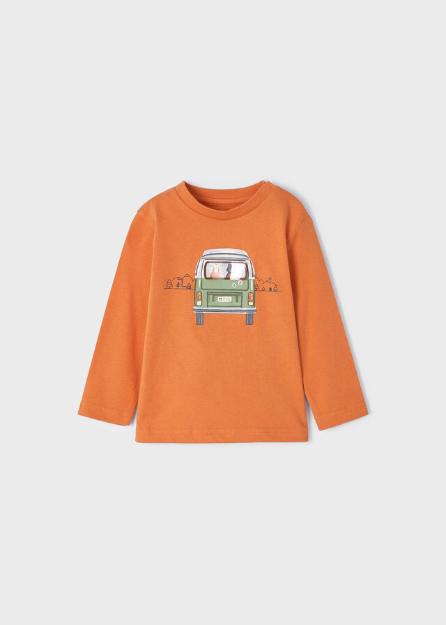 Long-sleeved baby van blouse
