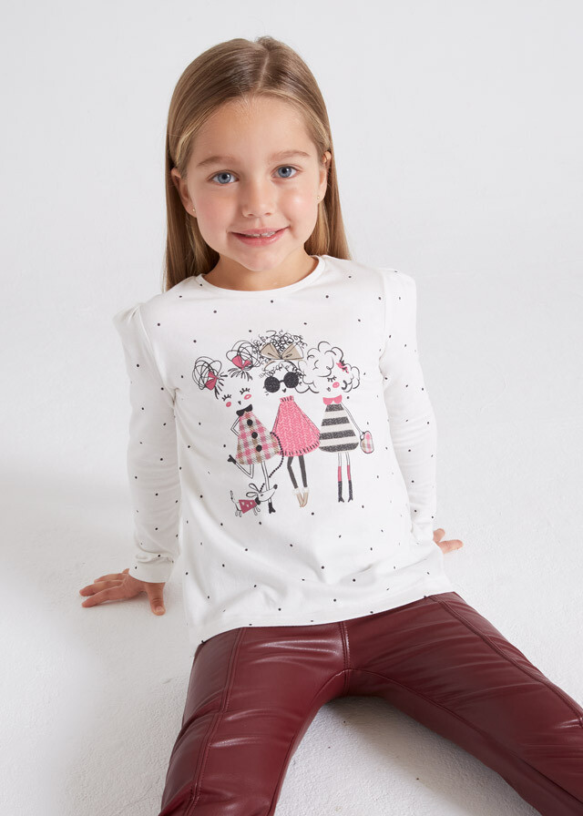 Long-sleeved polka dot blouse ECOFRIENDS girl