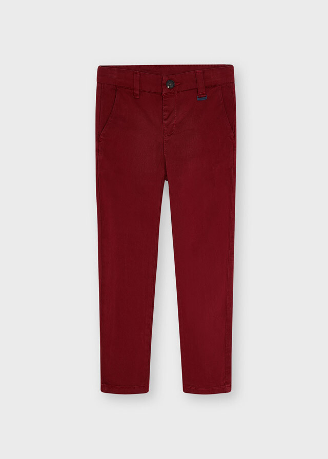 Bordeaux chino trousers