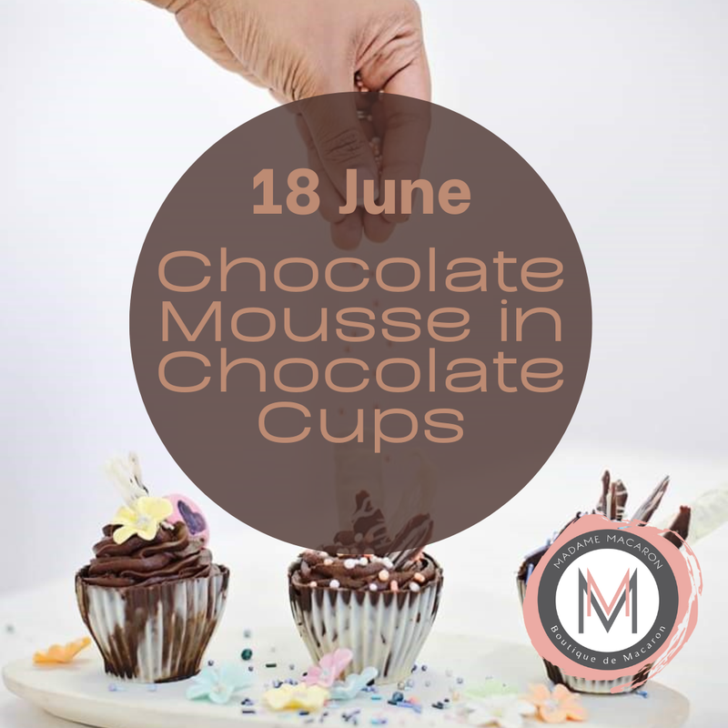 Chocolate Mousse in Chocolate Cups