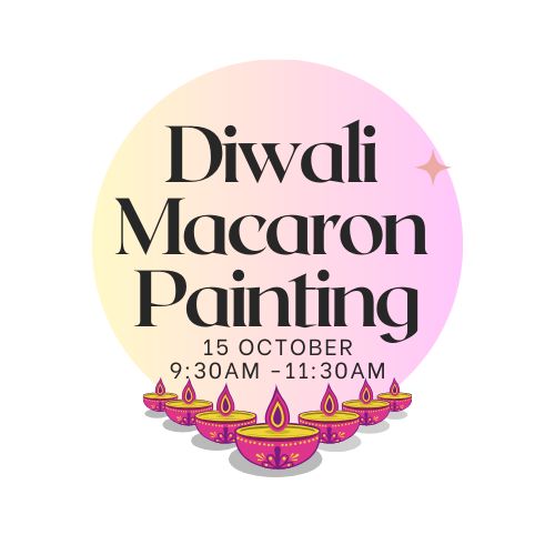 Diwali Eggless Macaron Painting 15 October 9:30am-11:30am