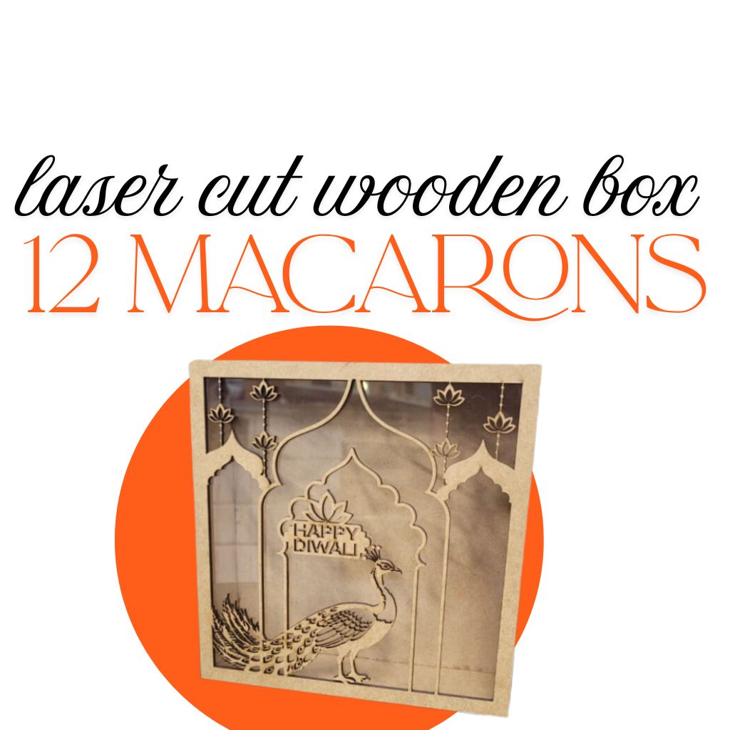 Box of 12 Macaron in Keepsake Diwali Box