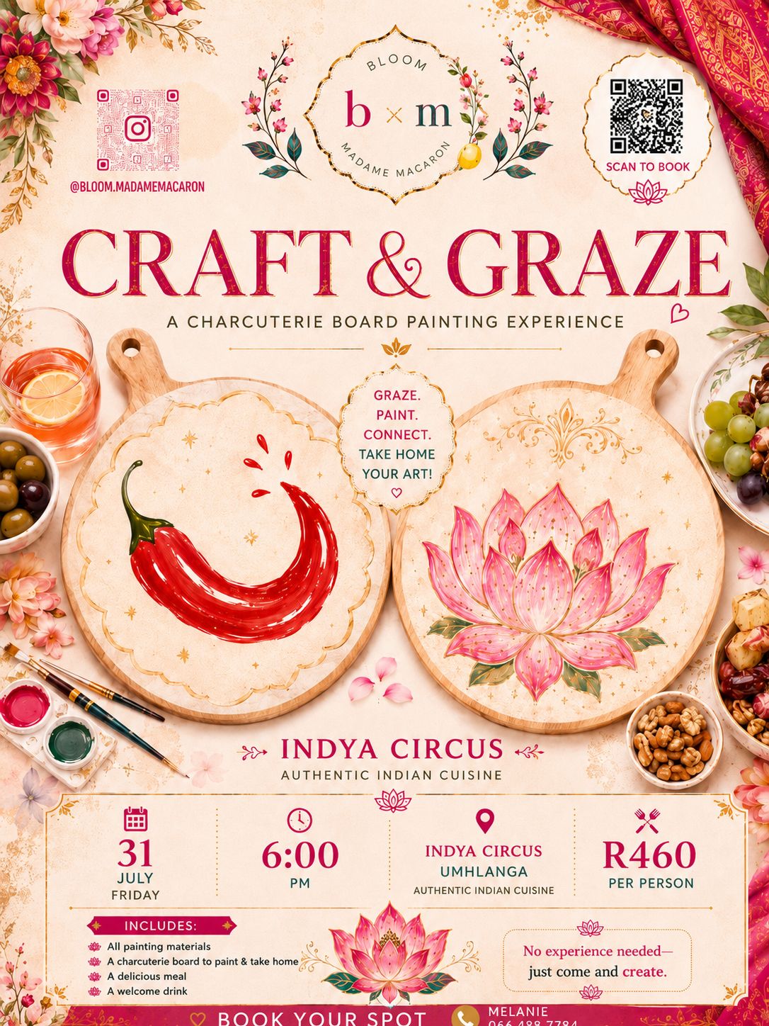 Craft &amp; Graze at Indya Circus 31 July