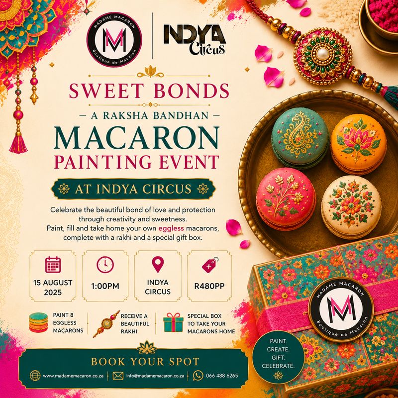 Sweet Bonds: A Raksha Bandhan Macaron Painting Event Sweet Bonds: A Raksha Bandhan Macaron Painting Event