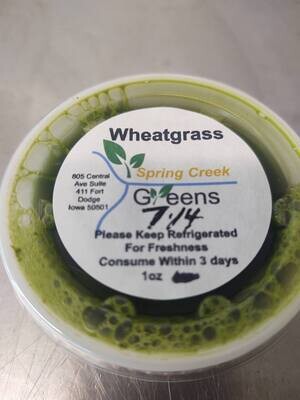 1oz Wheatgrass Shot