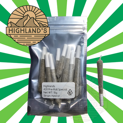 Highlands 420 Pre-Roll Special