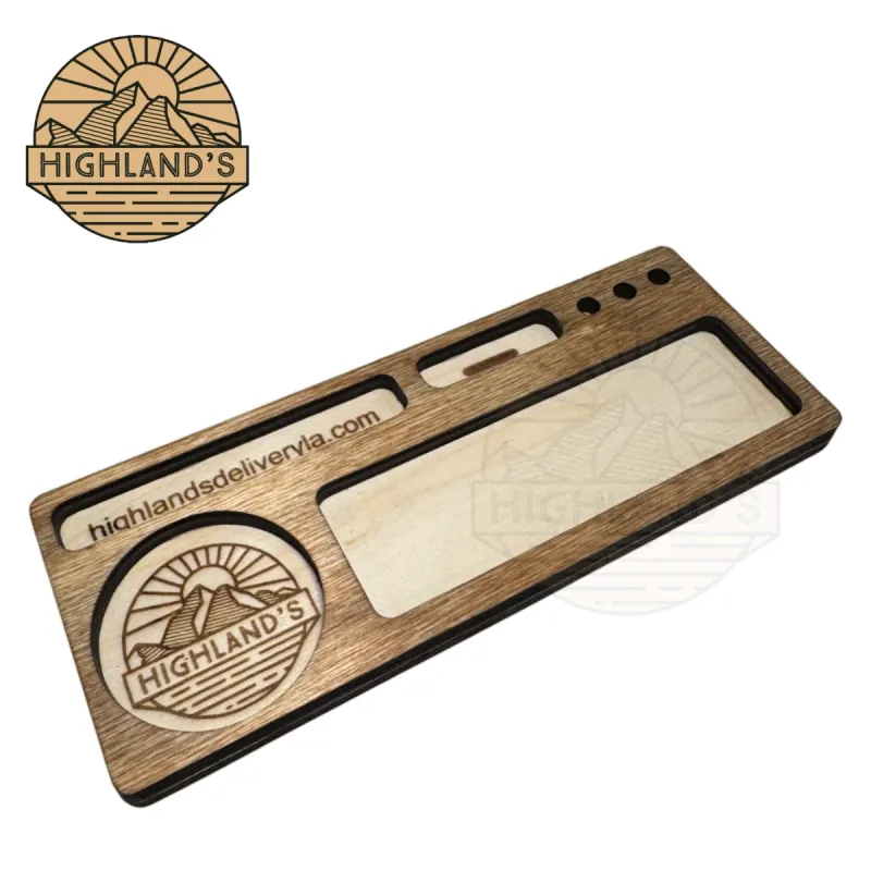 HL - Walnut Rolling Tray