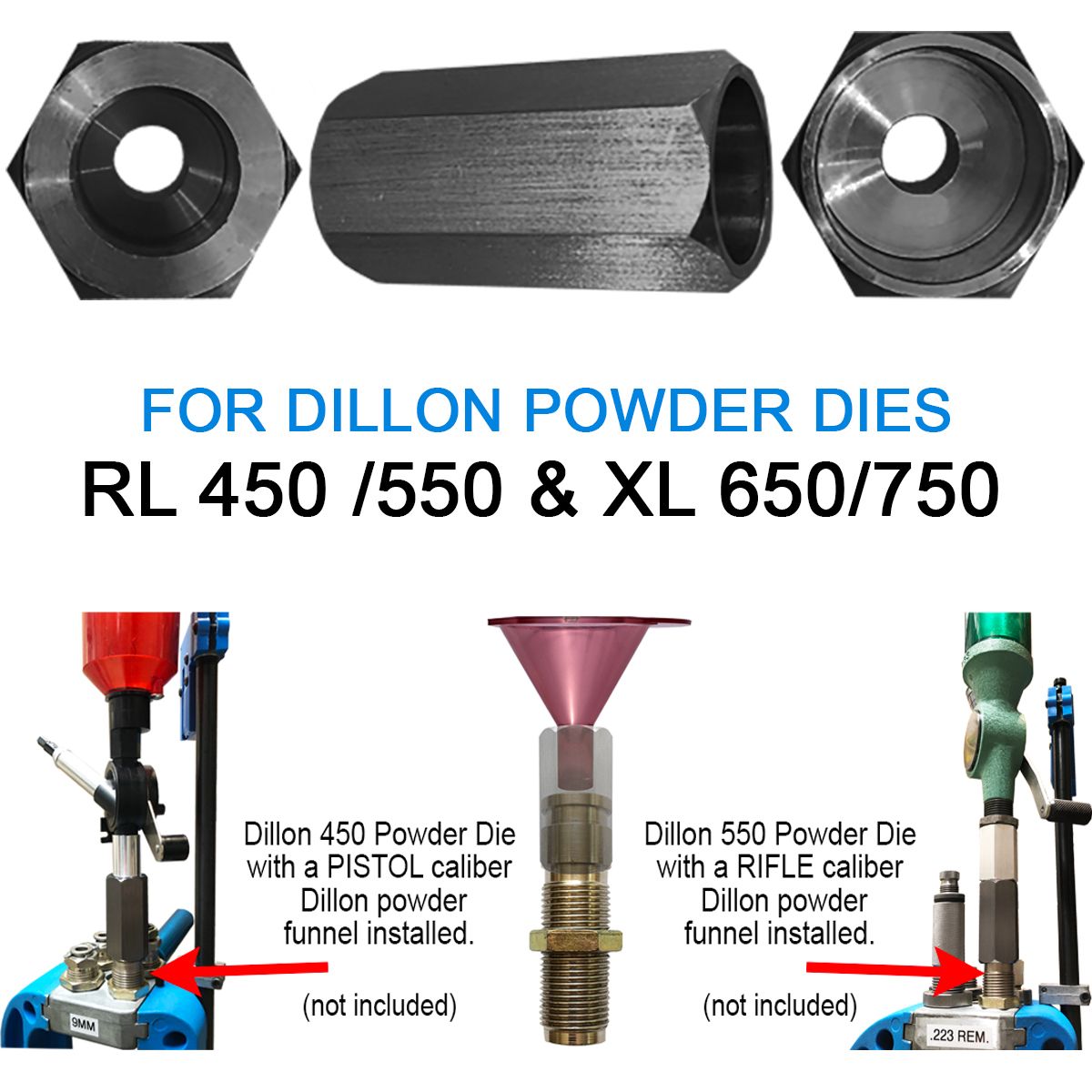 The Perfect Adapter™ For Dillon Powder Dies