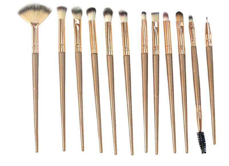 SET DE BROCHAS GOOD STYLE DORADO X12