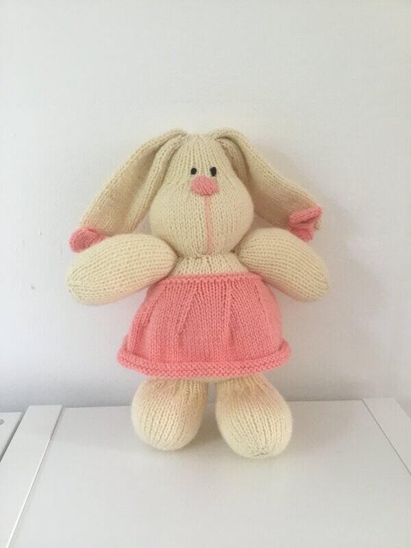 Hand Knitted Cuddly Bunny