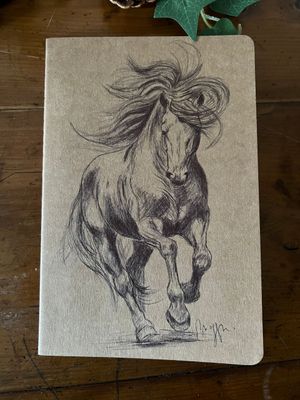 Carnet de notes illustration cheval Carnet de notes illustration cheval