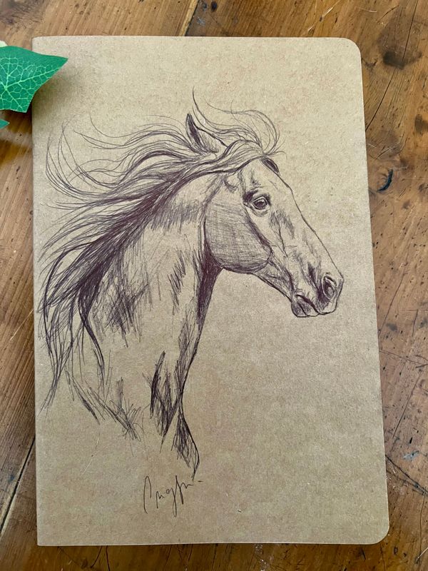 Carnet de notes Illustration cheval Carnet de notes Illustration cheval