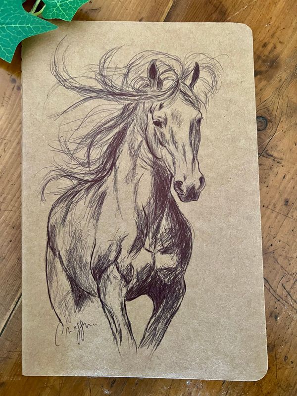 Carnet de notes Illustration cheval Carnet de notes Illustration cheval