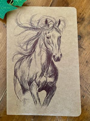Carnet de notes Illustration cheval Carnet de notes Illustration cheval