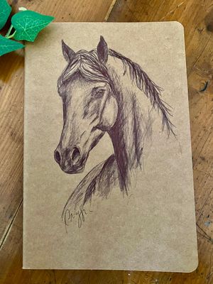Carnet de notes Illustration cheval Carnet de notes Illustration cheval