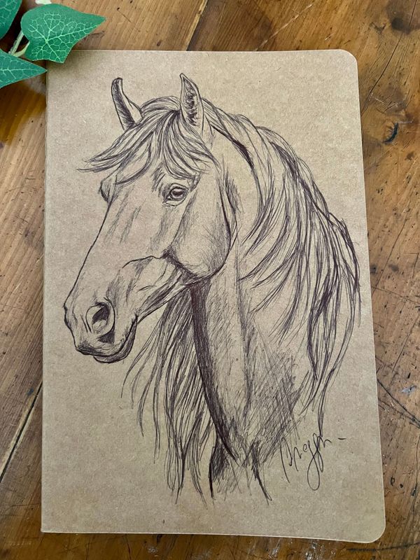 Carnet de notes Illustration cheval Carnet de notes Illustration cheval