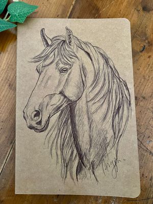 Carnet de notes Illustration cheval Carnet de notes Illustration cheval