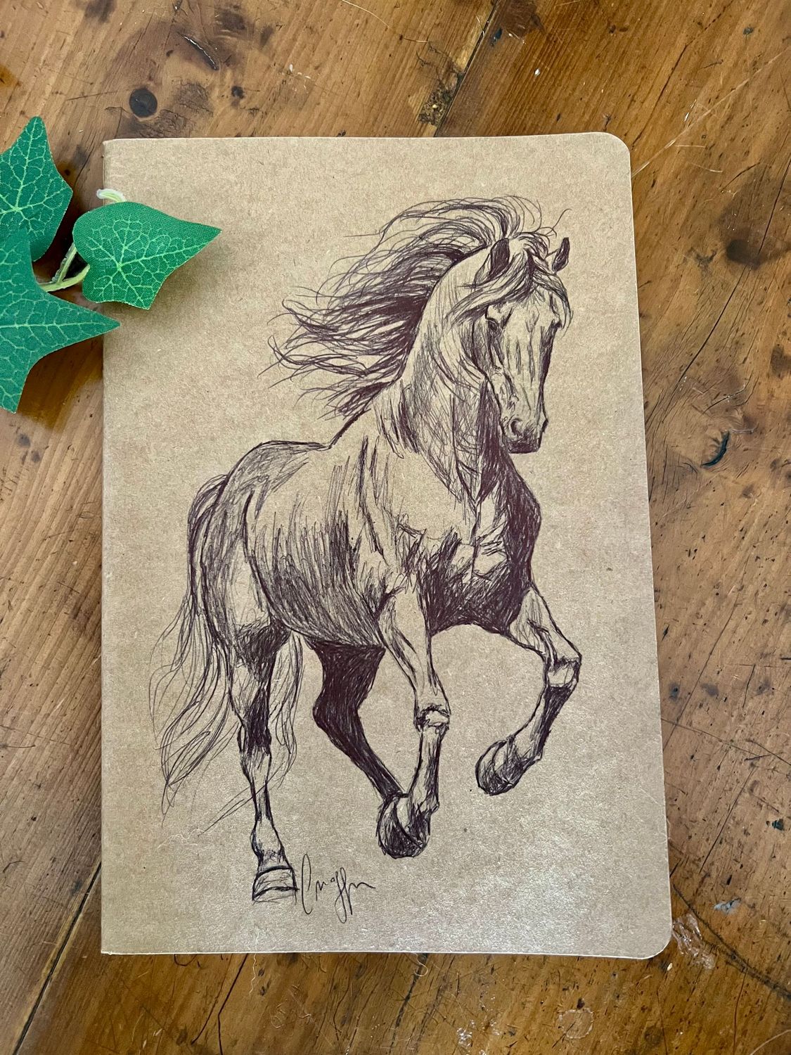 Carnet de notes Illustration cheval Carnet de notes Illustration cheval