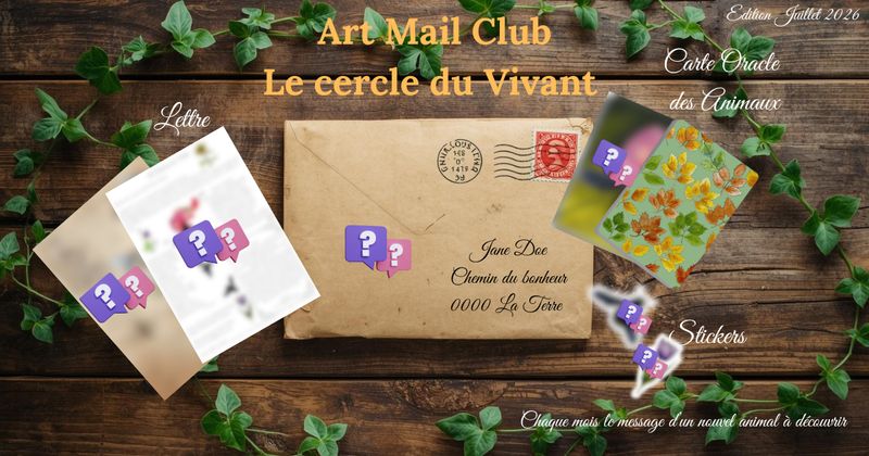 Le cercle du Vivant-Art mail club- France ,abonnement annuel Le cercle du Vivant-Art mail club- France ,abonnement annuel