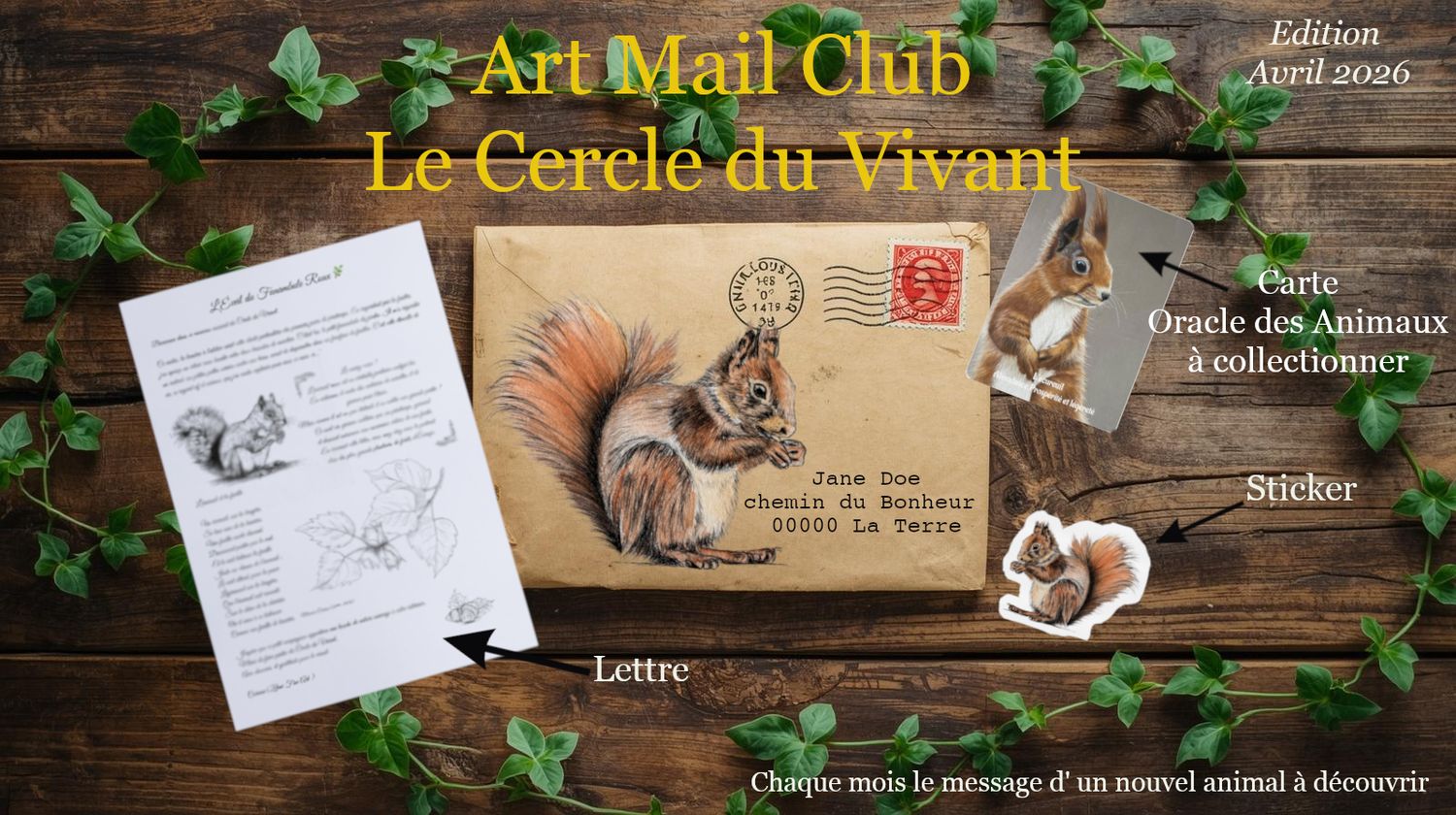 Le Cercle du Vivant - Art mail Club - International -Abonnement Annuel - Lettre en Français Le Cercle du Vivant - Art mail Club - International -Abonnement Annuel - Lettre en Français
