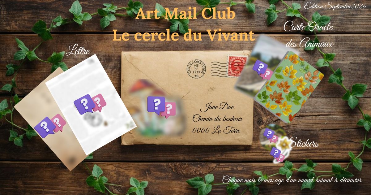 Le Cercle du Vivant - Art mail Club - International -Abonnement Annuel