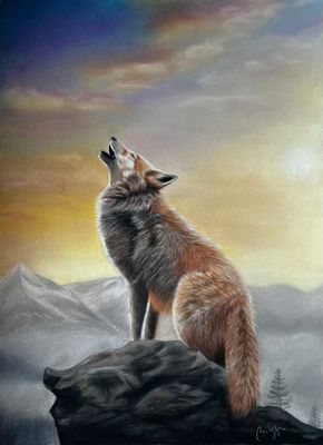 Réaliser un loup au pastel sec