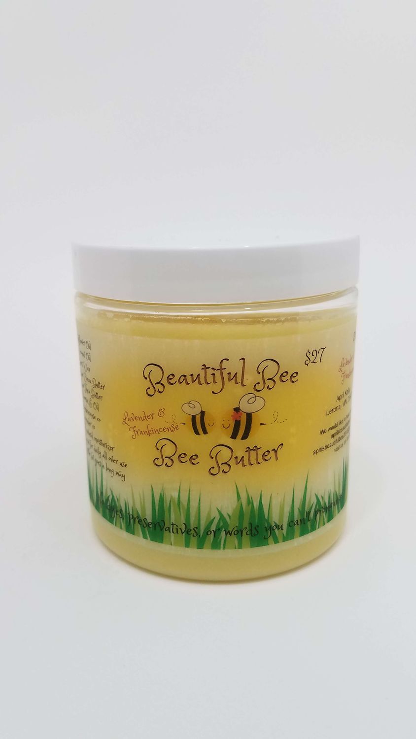 Lavender & Frankincense Bee Butter, Size: 8 oz