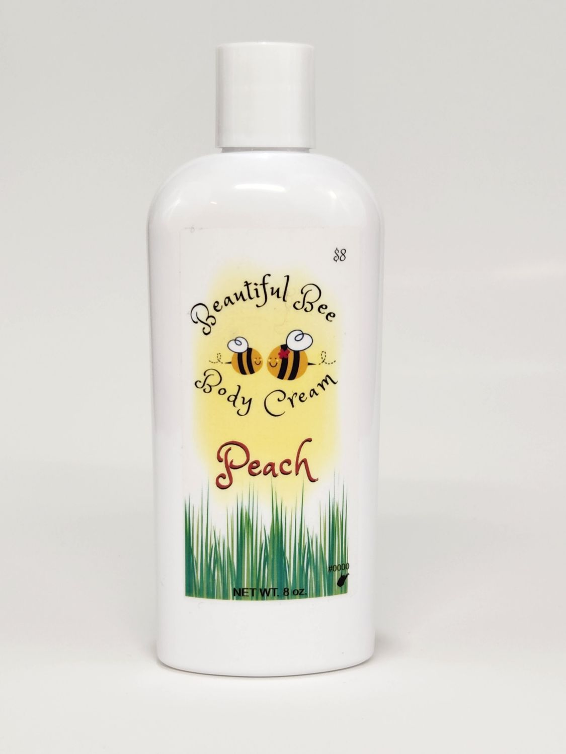 Peach Body Cream, Size: 8 oz