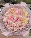 72 roses with crystals and crown