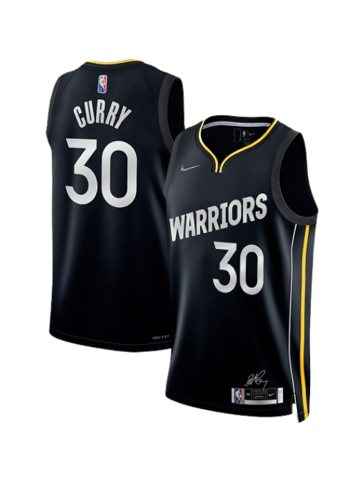#30 STEPHEN CURRY BLACK 2022 SELECT SERIES MVP SWINGMAN JERSEY