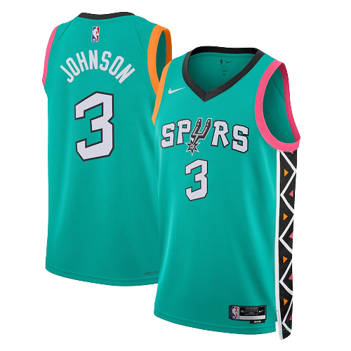 SAN ANTONIO SPURS GREEN CITY EDITION #3 KELDON JOHNSON 2022/2023