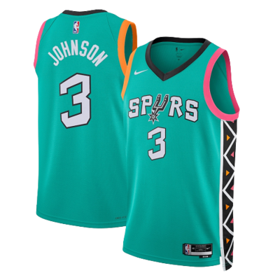 SAN ANTONIO SPURS GREEN CITY EDITION #3 KELDON JOHNSON 2022/2023