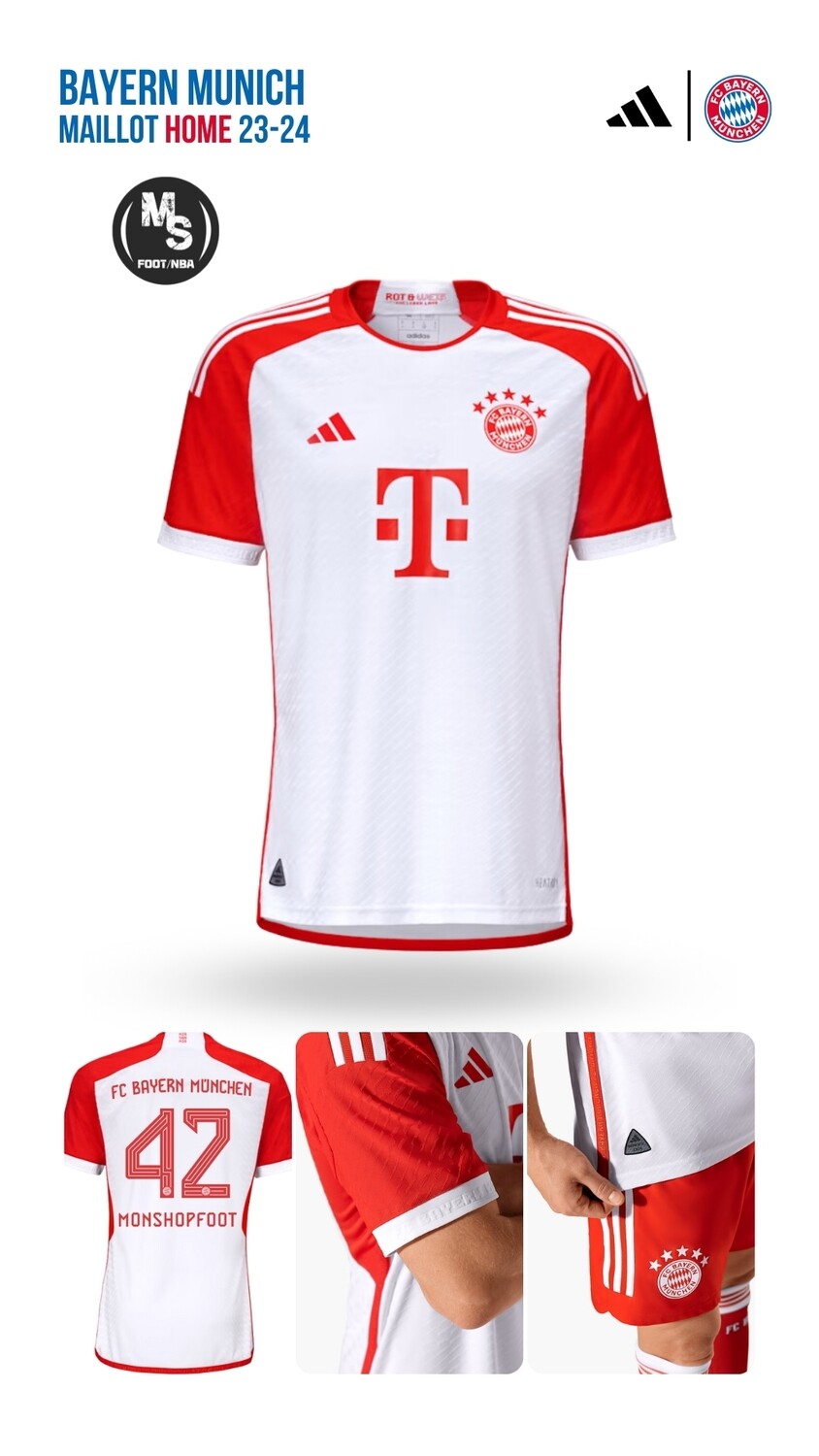 BAYERN MUNICH MAILLOT DOMICILE 2023/2024