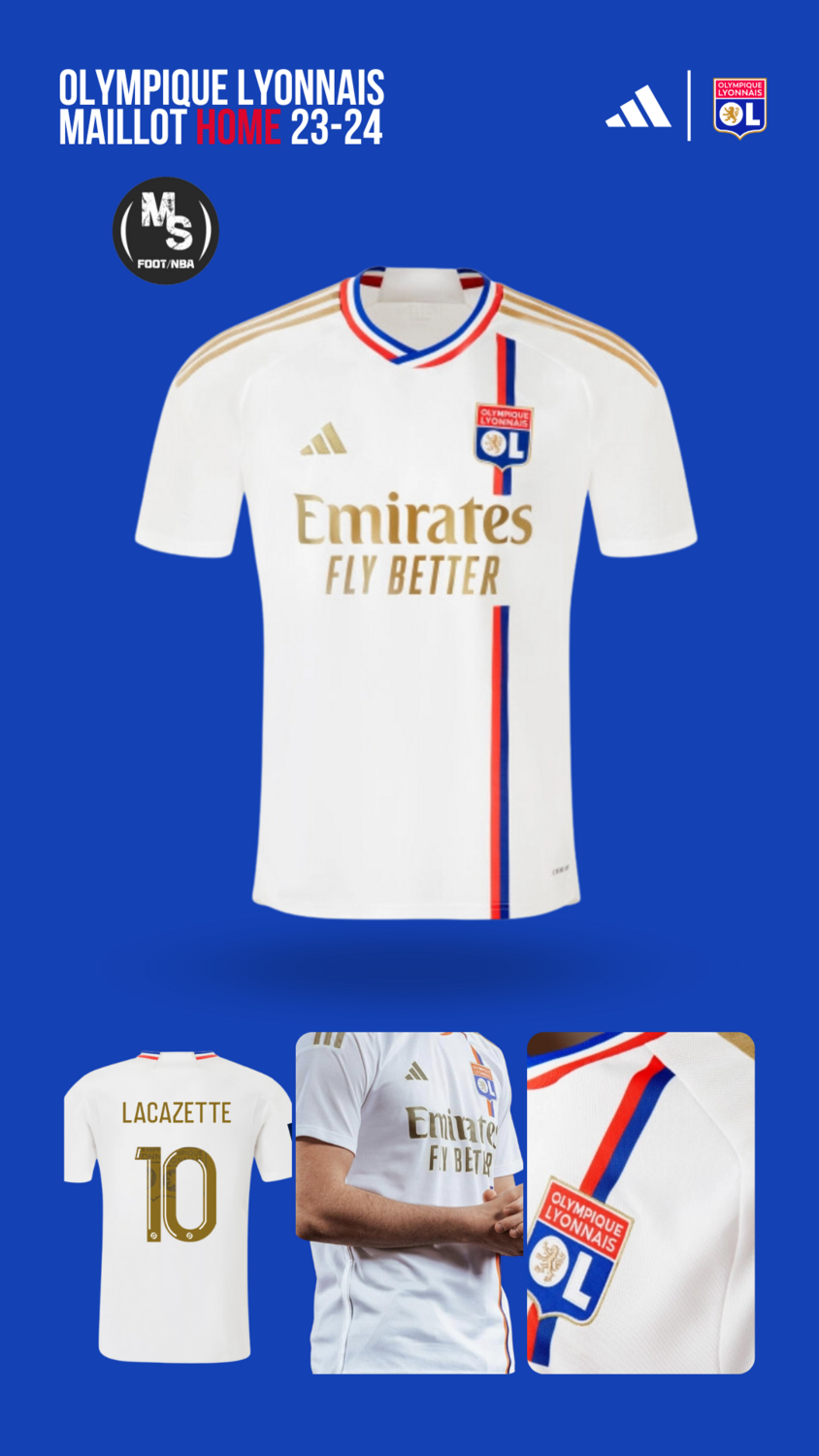 LYON MAILLOT DOMICILE 2023/2024