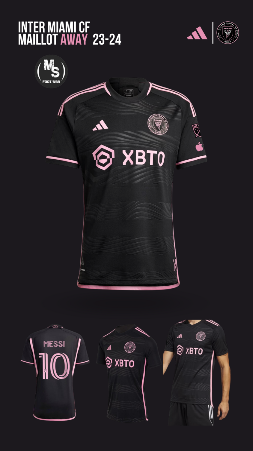 INTER MIAMI MAILLOT EXTERIEUR 2023