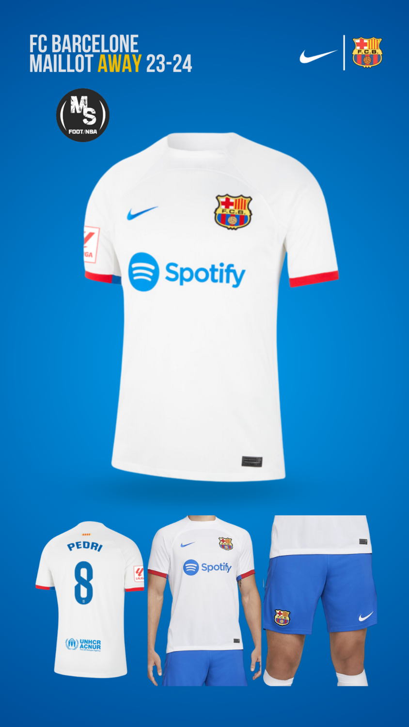 BARCELONE MAILLOT EXTERIEUR 2023/2024