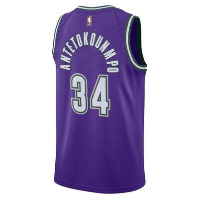 PURPLE SWINGMAN JERSEY #34 GIANNIS ANTETOKOUNMPO 2022/2023