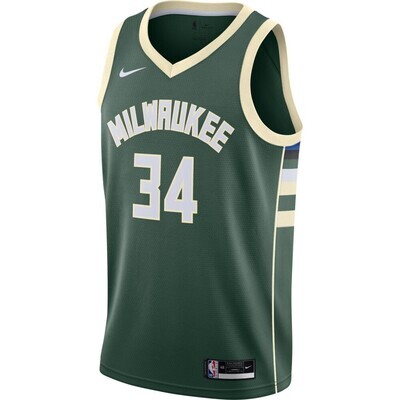 GREEN SWINGMAN JERSEY #34 GIANNIS ANTETOKOUNMPO