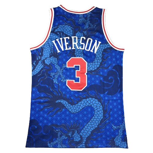 PHILADELPHIA 76ERS ALLEN IVERSON #3 YEAR OF THE DRAGON 2024