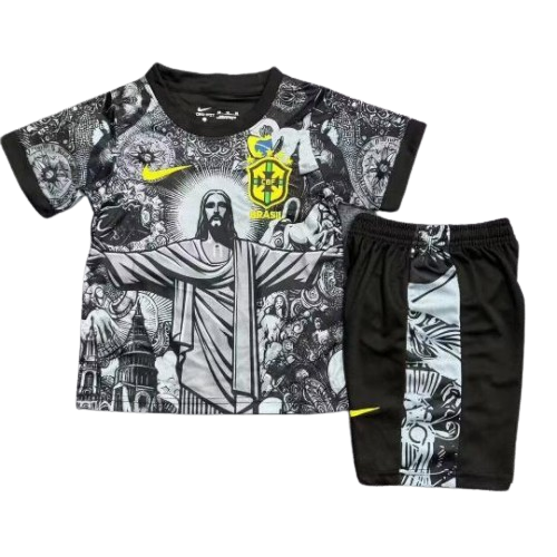 BRÉSIL ÉDITION SPÉCIALE ENFANT MAILLOT NOIR 2024
