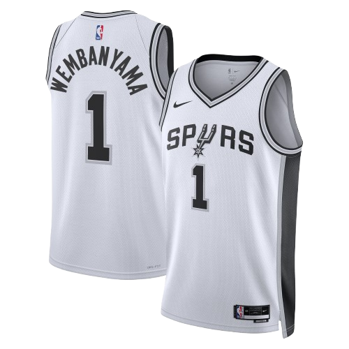 SAN ANTONIO SPURS ASSOCIATION EDITION SWINGMAN JERSEY – WHITE – VICTOR WEMBANYAMA