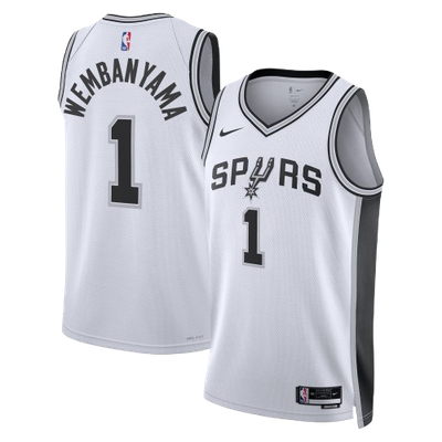 SAN ANTONIO SPURS ASSOCIATION EDITION SWINGMAN JERSEY – WHITE – VICTOR WEMBANYAMA