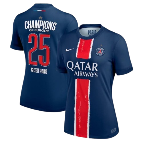 PARIS SAINT GERMAIN MAILLOT ÉDITION SPÉCIALE CHAMPIONS OF EUROPE 25 "ICI C'EST PARIS"