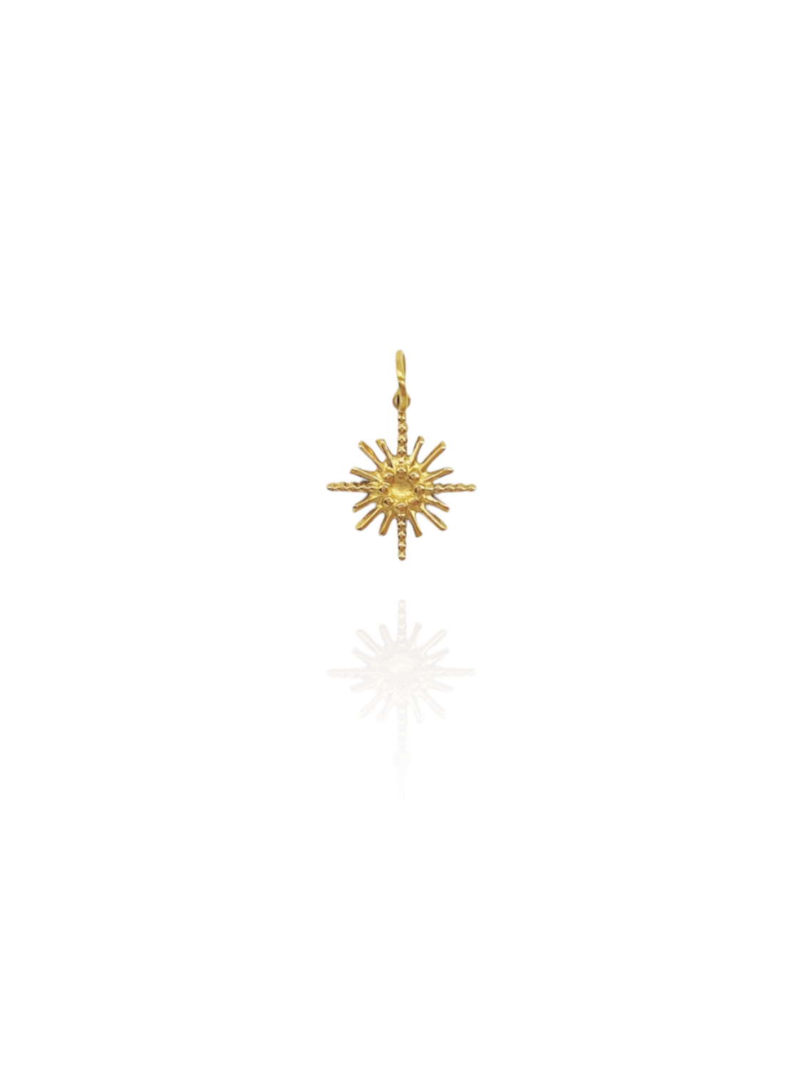 SONNE Anhänger Gold Edelstahl - Bunter Schmuck