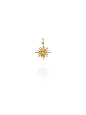 SONNE Anhänger Gold Edelstahl - Bunter Schmuck