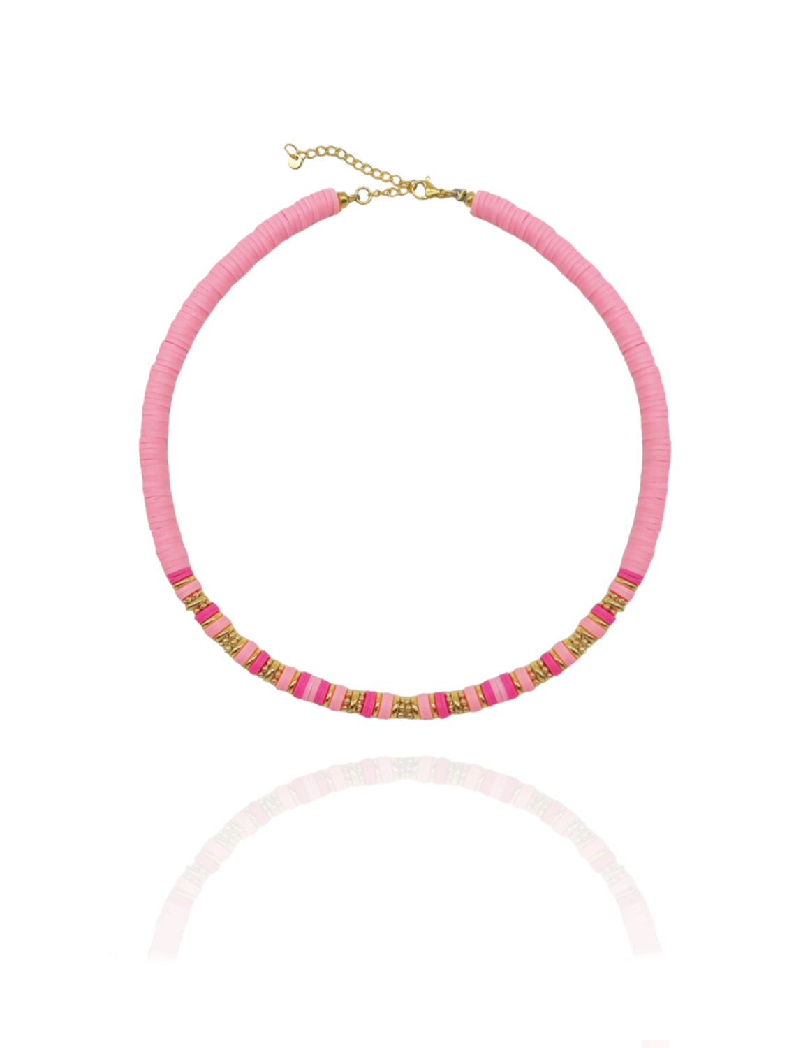 Halskette MAVIE Choker Pink Katsuki Gold - Bunter Schmuck