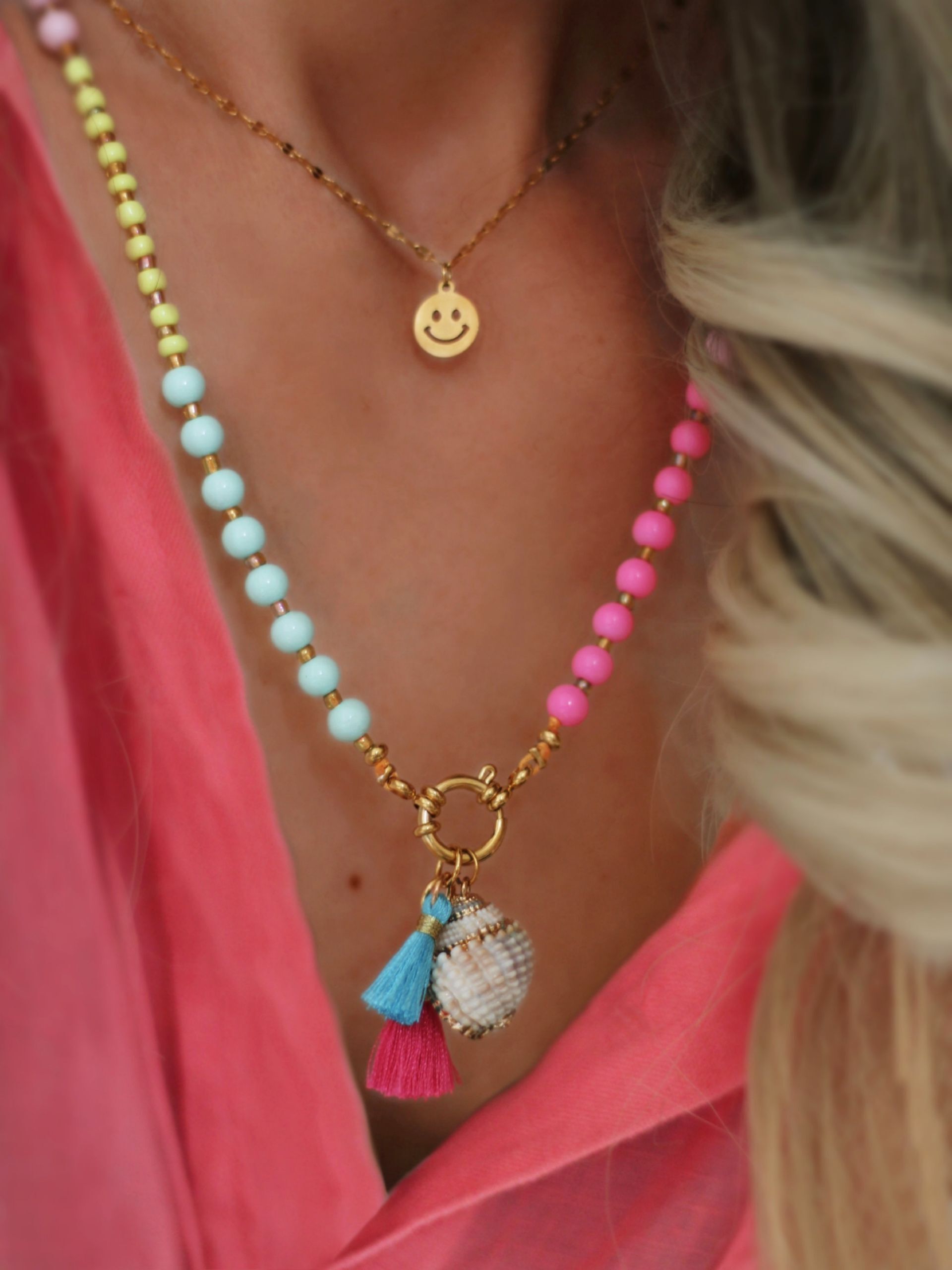 Anhänger MUSCHEL gold - Bunter Schmuck