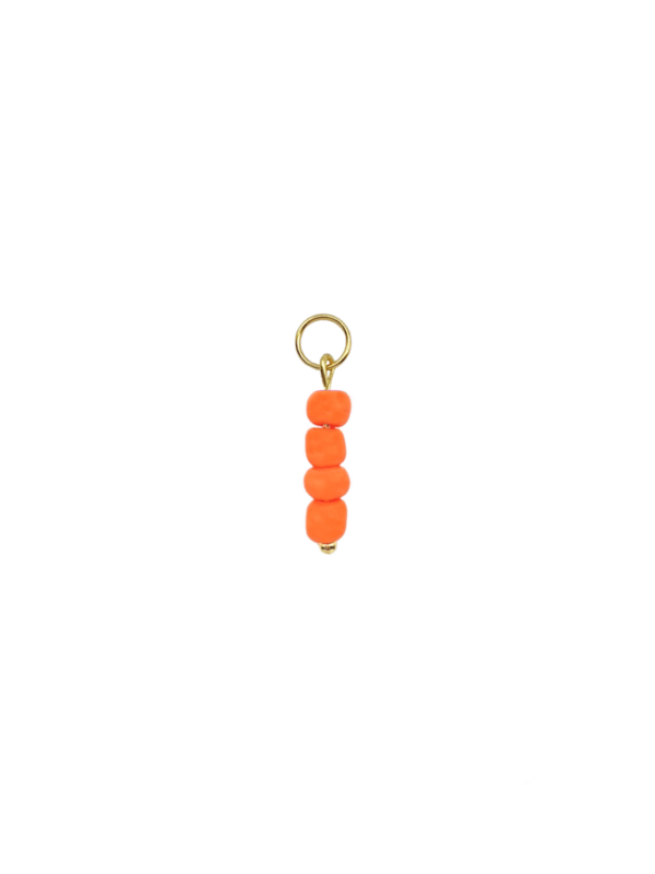 Anhänger Rocailles Orange Gold - Bunter Schmuck