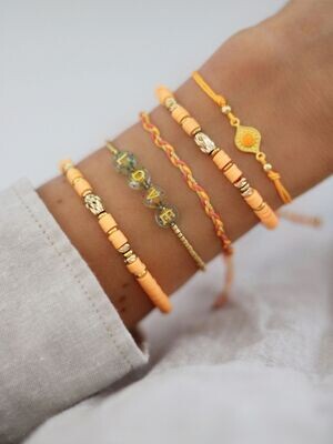 Armband NOLA Orange Gold - Bunter Schmuck